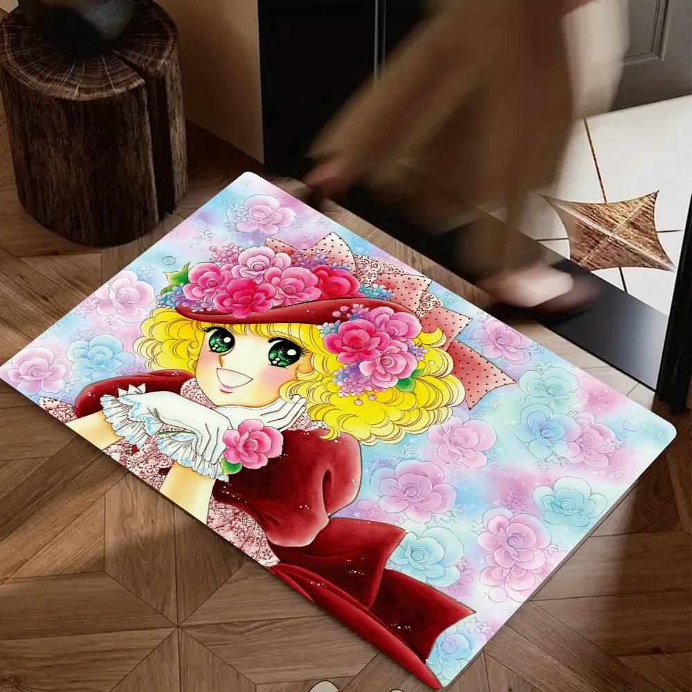 Cartoon Candy Candy Floor Mat Suitable For Living Room Kitchen Bathroom Non-slip Mat Household Foot Mat