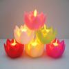 Creative Lotus Lamp Plastic Tea Lights Indoor Outdoor Lighting LED Night Light  Temple