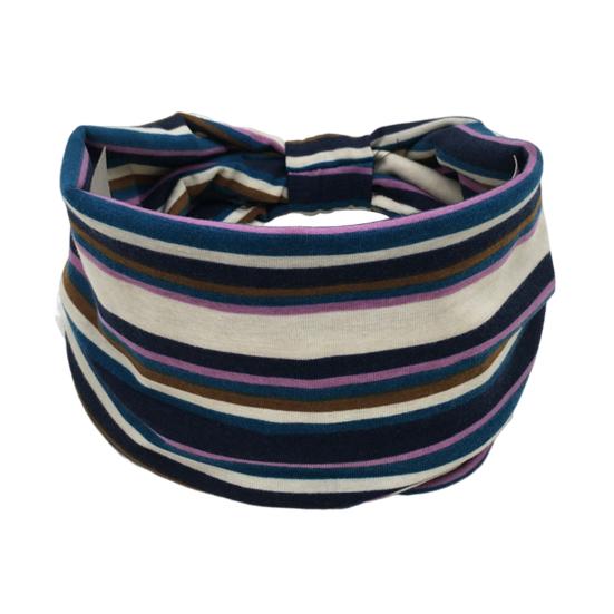 Bohemia Style Yoga Headband Floral Pattern Knot Design Wide Hairband Sweat Absorbing Fitness Sport Headband Head Wrap