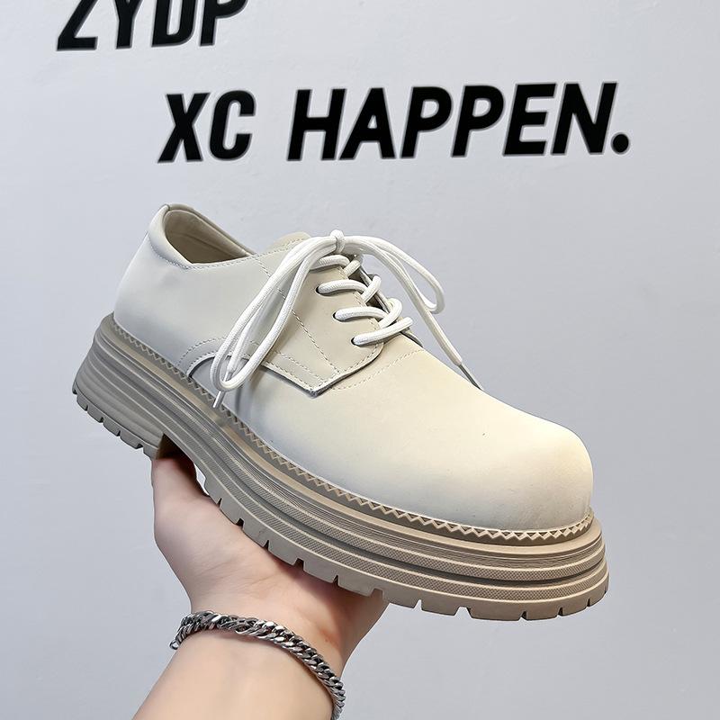 Ботинки Martin мужские на платформе с увеличенным голенищем, туфли дерби в стиле ретро, старые туфли с большой головой, короткие мужские ботинки на шнуровке 24342-A