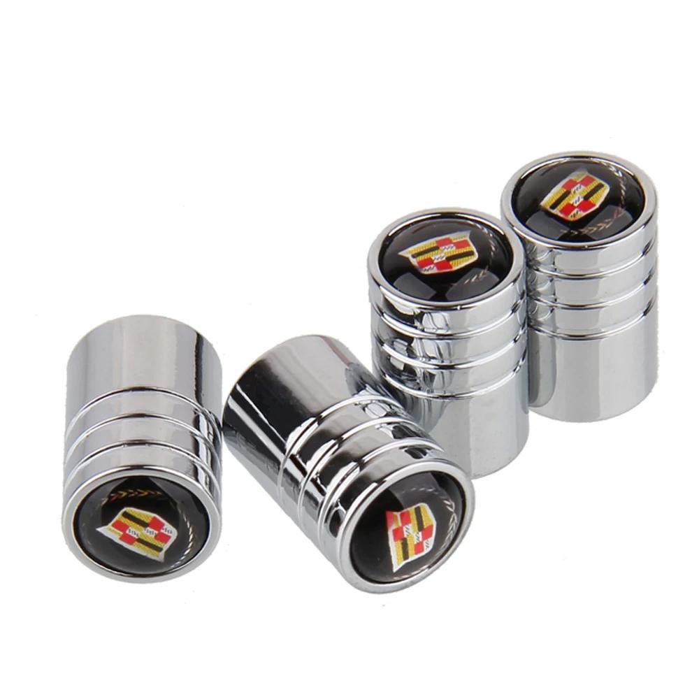 4PCS Alloy Car Wheel Tire Valve Stem Caps Covers For Cadillac ATS BLS CT4 CT6 CTS EXT SLS SRX STS XLR XT4 Escalade Deville DTS zjvc48