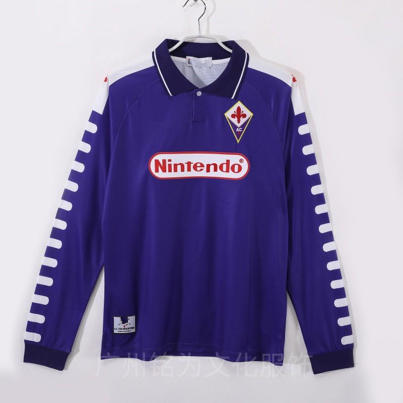 Mens Long Sleeve Retro Football Jersey Vintage Team Sportswear Soccer Fans