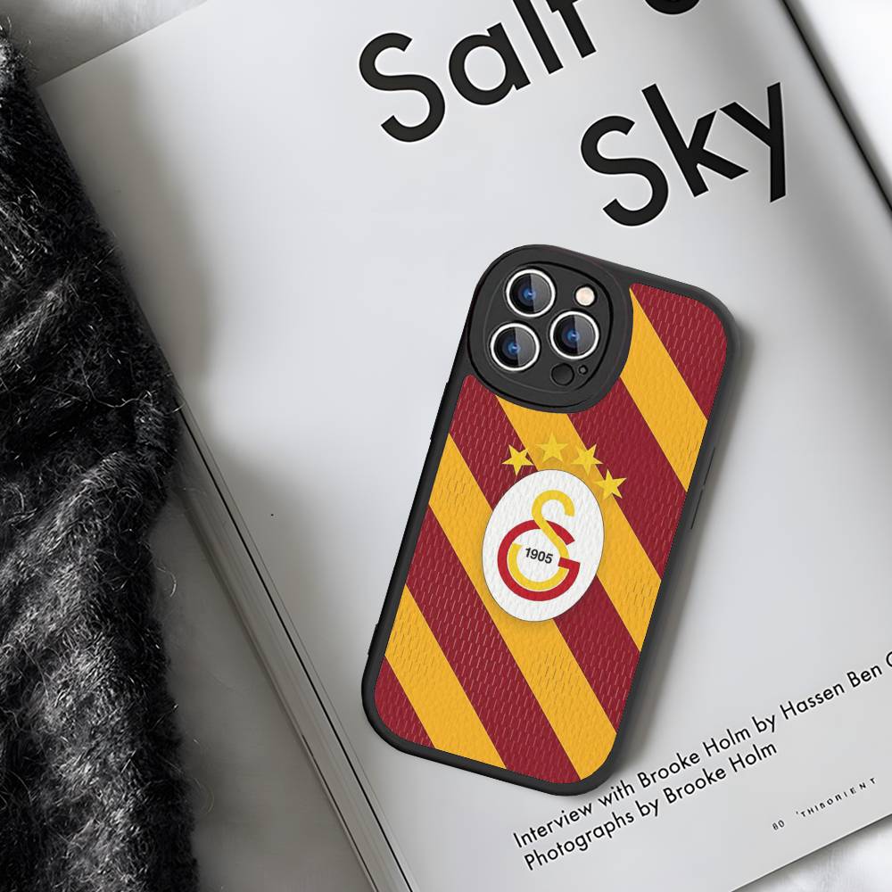 1 шт. Классический чехол для телефона G-galatasaray-C-club для IPhone 15 14 13 12 11 16 Pro Max Plus Кожаный мягкий чехол