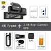 4K 2160P+2.5K 1440P ADAS Видеорегистратор для автомобилей Камера для автомобиля Видеорегистратор WIFI Камера Передняя и задняя камера для автомобиля Черный ящик 24-часовая парковка