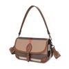 Fashion Plaid Women's Bag Small Armpit Bag Wide Shoulder Strap Summer Single Shoulder Crossbody Bag 2024 New Bag