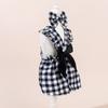 Bow Headband Cat Dog Princess Dress Polka Dots Printing Pet Dress Cute Pet Skirts  Spring Summer