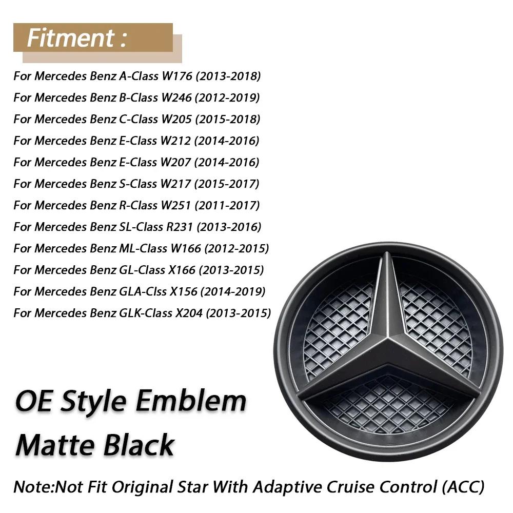 pbfvl2 2025 Hot 3D Mirror Front Grille Emblem For Mercedes Benz A/B/C/E/S/R/ML/SL W176 W246 W205 W212 W207 W217 W251 R231 W166 X166 X15