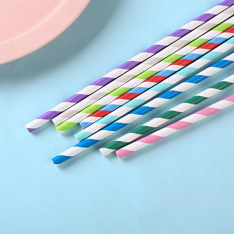 25 шт. Бумажные трубочки Одноразовые столовые приборы Кухонные принадлежности Украшения для свадьбы, дня рождения