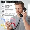 Телефонная трубка для стационарного телефона Эргономика Креативная телефонная гарнитура Портативная Винтажная телефонная гарнитура для мобильных телефонов Видеоконференций