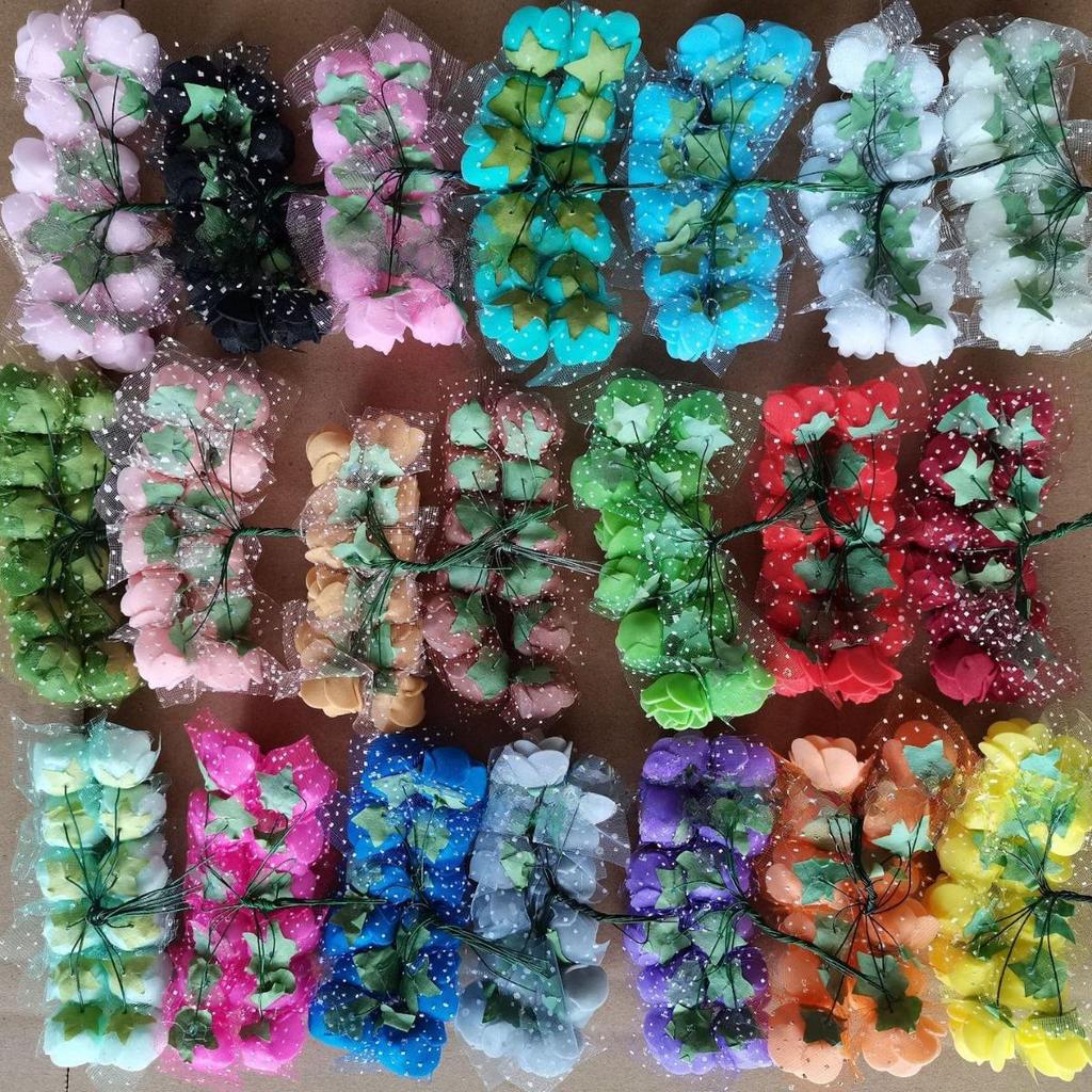 2,5-дюймовая марлевая кружевная роза, пена и сухоцветы для свадебной подарочной коробки, плетеного венка и аксессуаров.