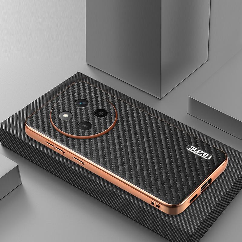 Для Xiaomi POCO X7 чехол Роскошный PU покрытие углеродного волокна защитный чехол для Xiaomi POCO X7 5G полное покрытие телефона чехол