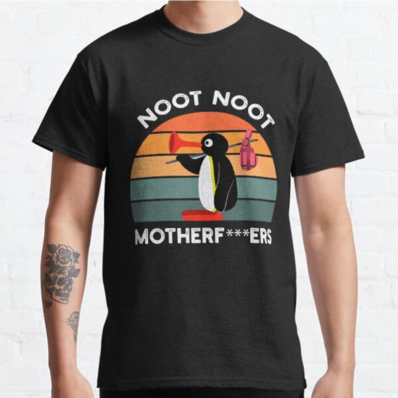 Плюс размер S-3XL Noot Noot Motherf Pingu рубашка Pingu принтованная футболка мужские топы модная одежда футболки