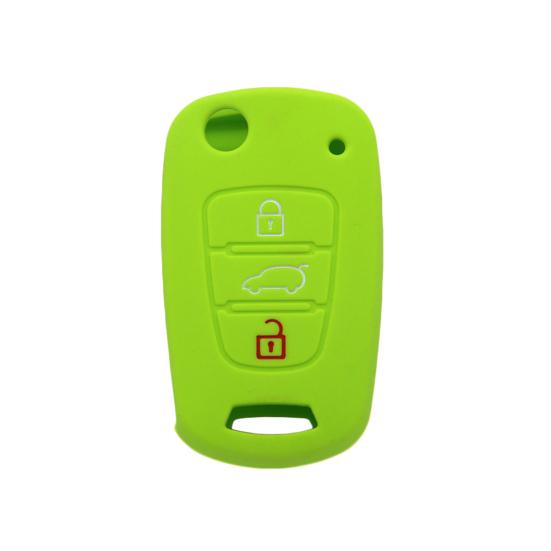 Защитный автомобильный чехол с силиконовым ключом и 3 кнопками для Kia Rio K2 K3 K5