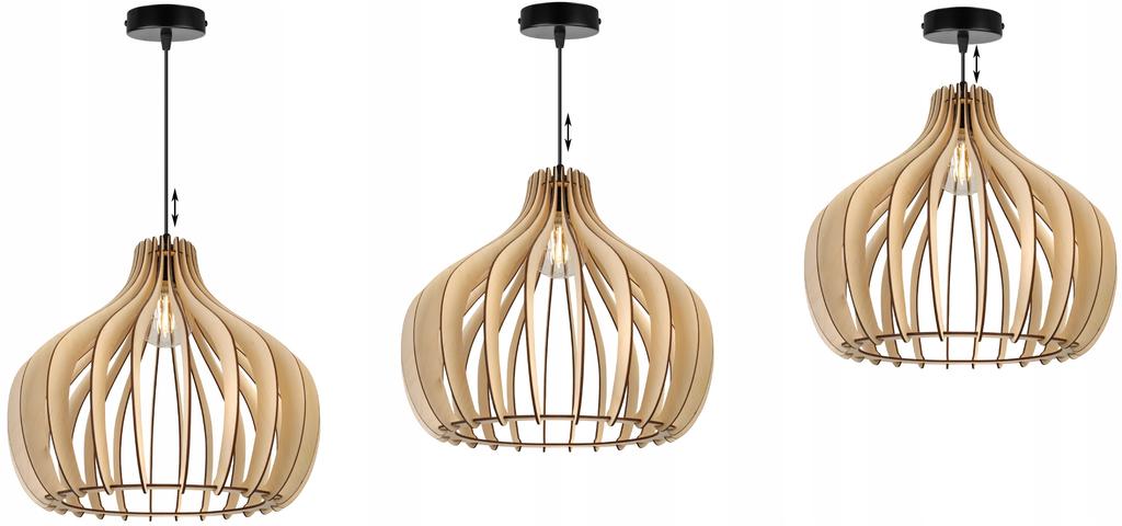 MODERN WOODEN LED CEILING HANGING LAMP