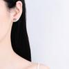Настоящие серьги-гвоздики с муассанитом 0,6-4 карата для женщин и мужчин, однотонные серьги из стерлингового серебра с круглыми бриллиантами, ювелирные изделия