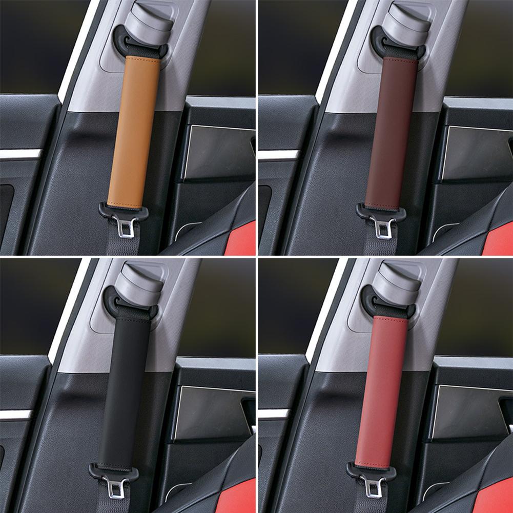 Leather and Suede Car Seat Belt Shoulder Cover Seat Belt Pad Car Styling Interior Seat Belt Cover Accessories