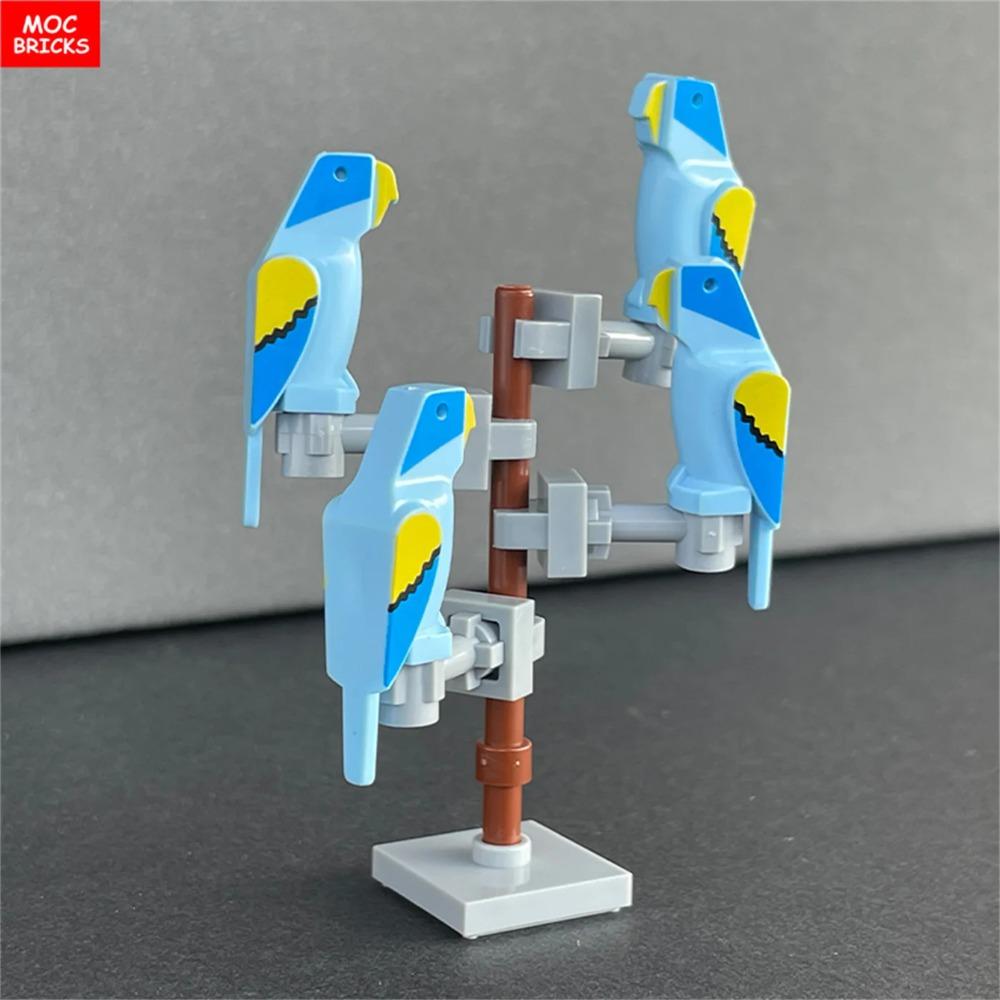 Кирпичики MOC Джунгли Подлесок Лесное животное Обезьяна Коза Жираф Птица Ночная сова Аксессуары Строительные блоки Игрушки-друзья Подарки