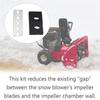 3/8 Inch Snowblower Impeller Modification Kit 3-Blade For Modifies 2-Stage Machine,Improve Efficiency Of The Snow Blower
