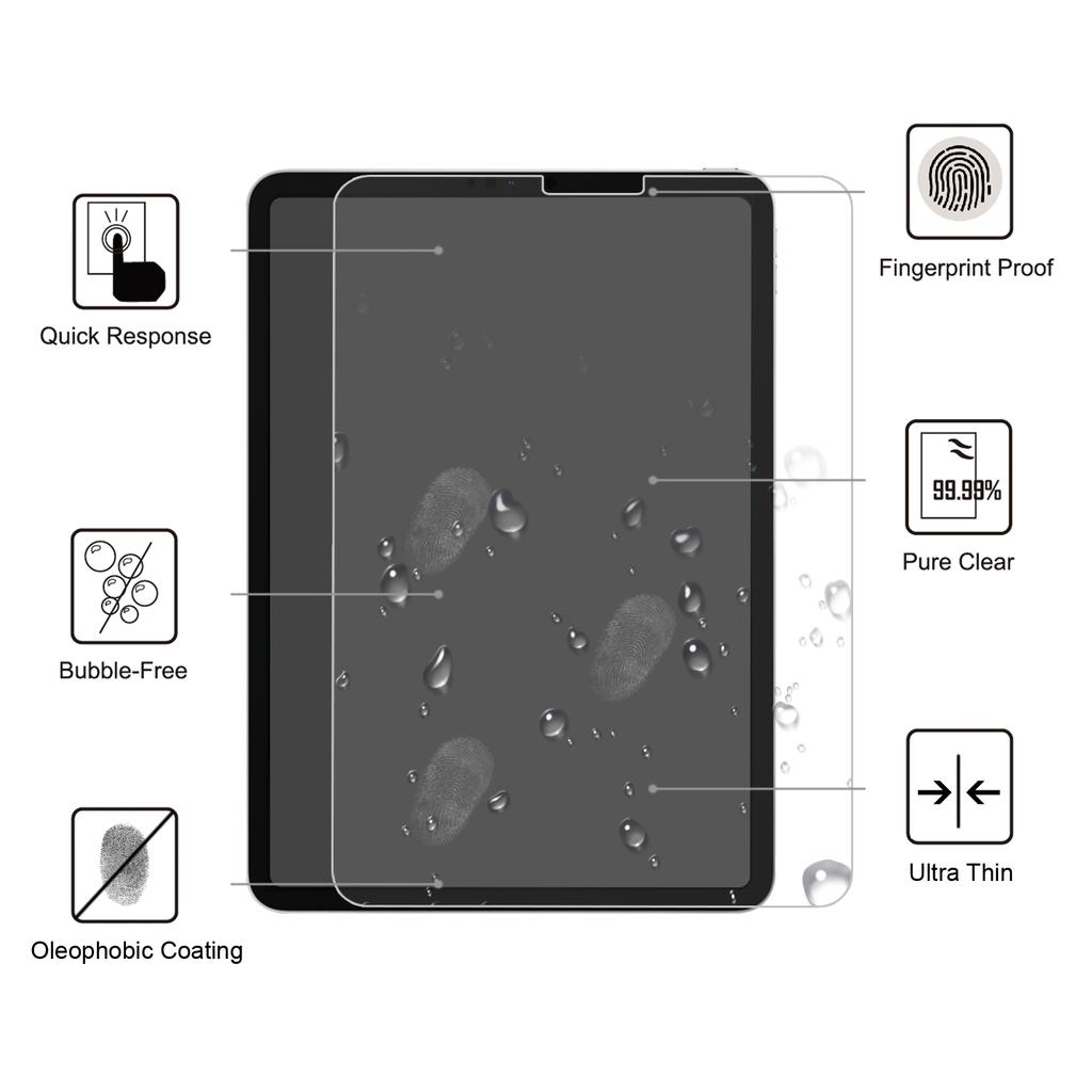 For iPad Air (2020)/Air (2022)/Pro 11-inch (2022)/(2021)(2020)/(2018) 0.25mm 9H Tempered Glass Screen Protector Film