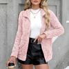 Womens Jacket Fall Winter Casual Long Sleeve Full Zip Soft Warm Sweatshirt Coats Outwear