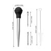 Sagit Stainless Steel Turkey Baster Baster Syringe For Cooking Meat Injector Set With 2 Marinade Needles 1 Cleaning Brush