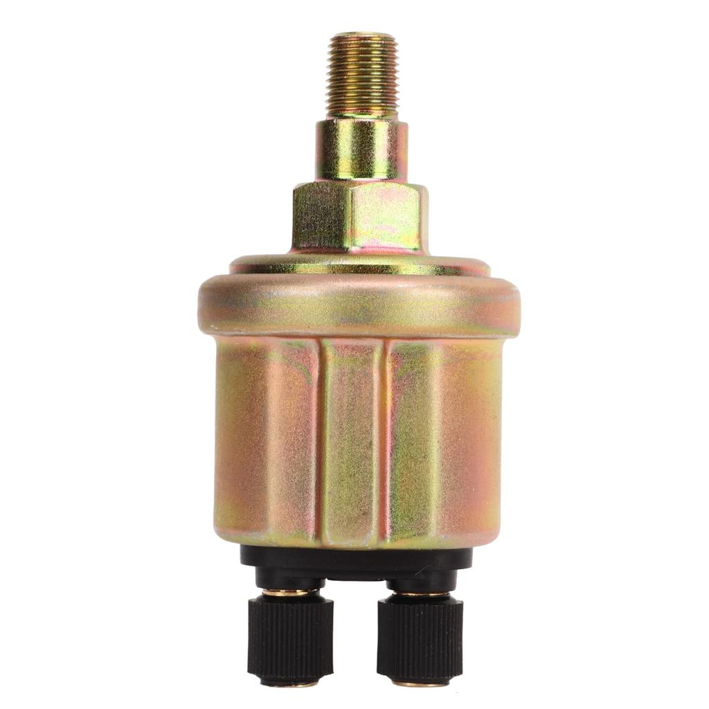Diesel Generator Oil Pressure Sensor 1 8NPT Gold Matte Double Head Oil Pressure Sensor for VDO 0‑10Bar