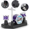Finger Drum Set Electronic Mini Desktop Small Novelty Toy Desk Instrument Game with Sounds and Lights for Kids, Adults