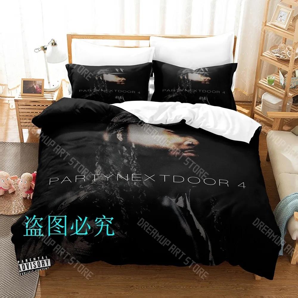 3D Печать PartyNextDoor 4 Комплект Постельного Белья Односпальный Твин Фулл Квин Кинг Размер Комплект Постельного Белья Для Взрослых Детей Спальни Комплекты Пододеяльников