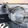 SMARTABL Car Fan, Car Fan, Cigarette Lighter Socket / USB, 2025 New Type, Suction