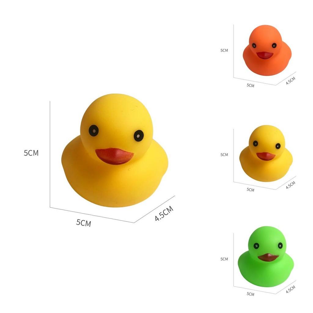 Colorful Small Yellow Duck Squeeze Toy For Swimming Play In Duckling Theme Pool