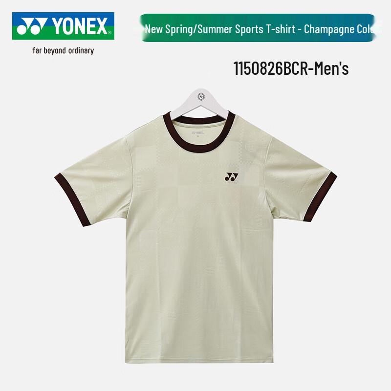 Дышащая тренировочная футболка с коротким рукавом для бадминтона YONEX