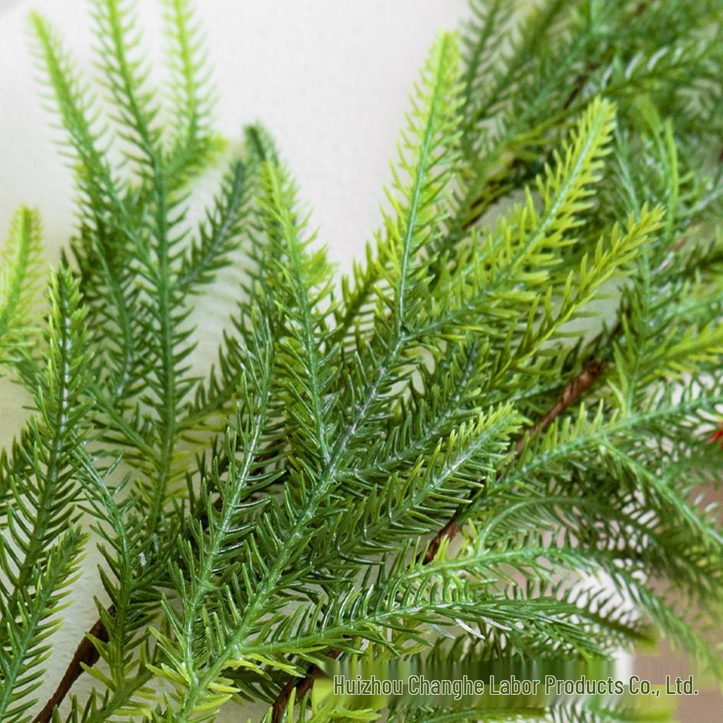 Christmas Norfolk Pine Rattan with Pine Needles & Cypress Vines - Artificial Greenery for Decoration & Landscaping