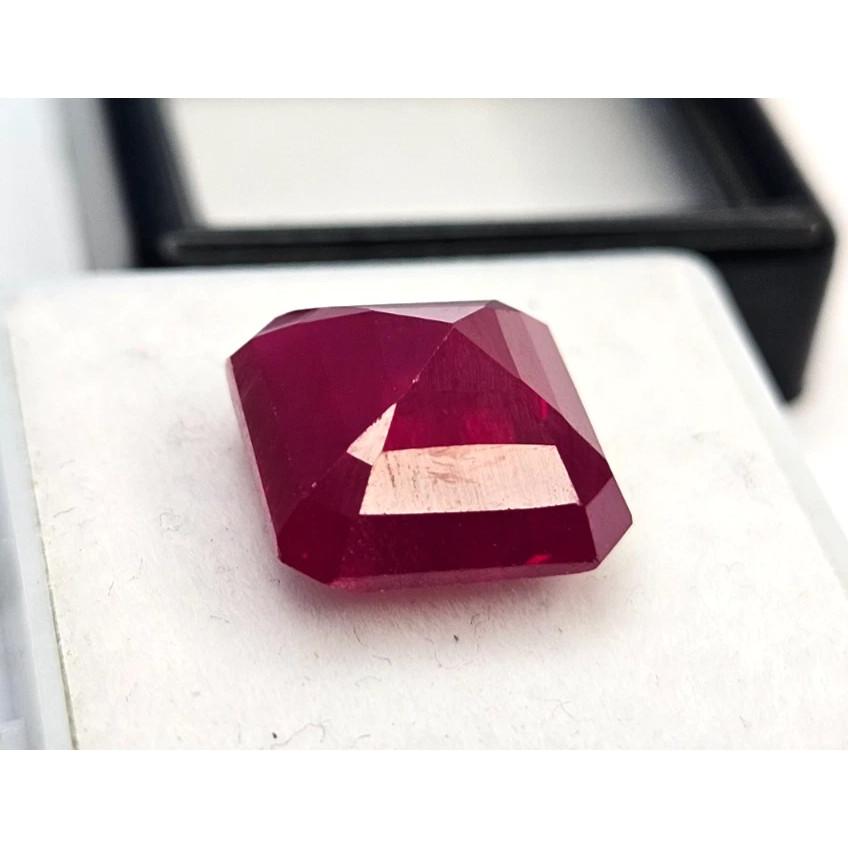 Stunning Natural Bixbite Beryl Red 12+ Ct Square Cut Certified Loose Gemstone