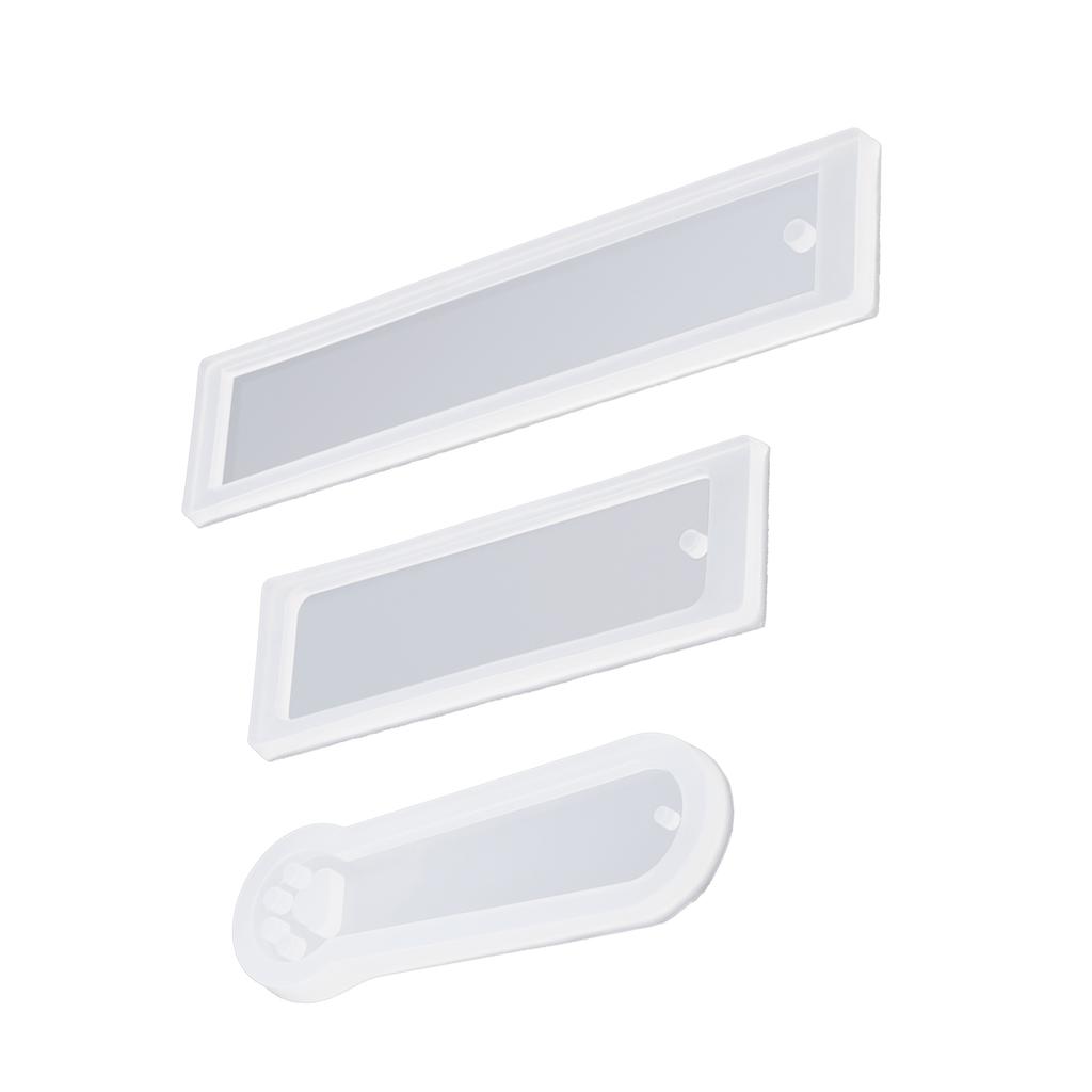 3PCS Rectangle Cat Claw Silicone Mold - Resin Jewelry Bookmark with Hole for Butiful Key Chain, Handbag, Car Pendant or Room Decor, Gift Giving