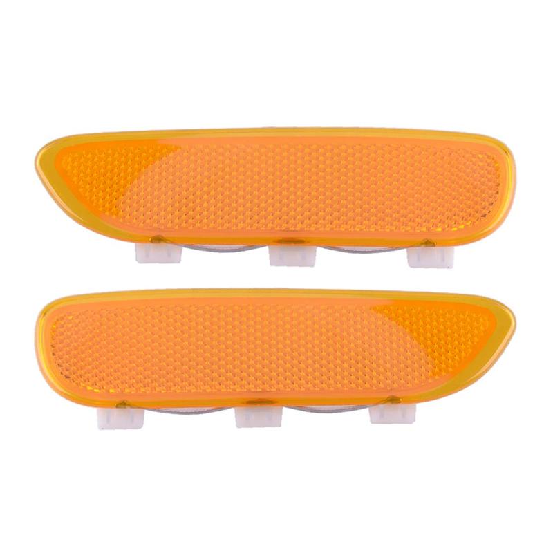 53148383012 BM2556101 2Pcs Amber Lens Front Bumper Side Marker Reflector 63148383011 Fit for BMW E46 3 Series M3 2D Coupe
