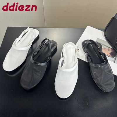 Мода Мода Сетчатые Дышащие Женские Балетки С Обувью Мелкие Роскошные Женские Балетки С Круглым Носком Сандалии Обувь Для Женщин Новинка Летом