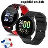 Montre connectée - SMARTWATCH - Étanche - Fréquence cardiaque - Podomètre - 1,3 pouce OLED