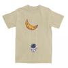 Футболка Baby Astronaut Swing Under Moon, мужская уличная одежда, хлопковые футболки, летняя футболка с круглым вырезом, свободная одежда больших размеров