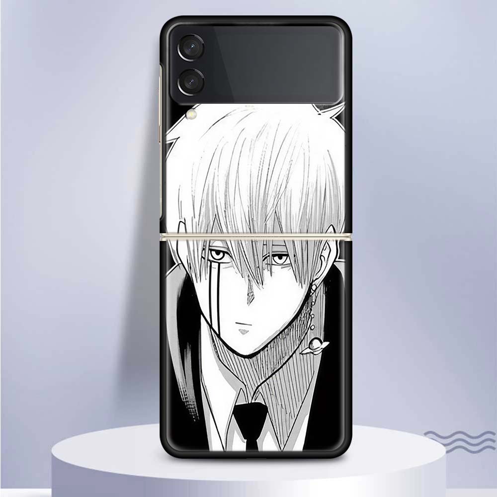 Mashle Magic And Muscles Для Samsung Galaxy Z Flip 5 4 3 5G Чехол для телефона Черная Жесткая Крышка ZFlip 5 4 3 Роскошный Ударопрочный Бампер Coq
