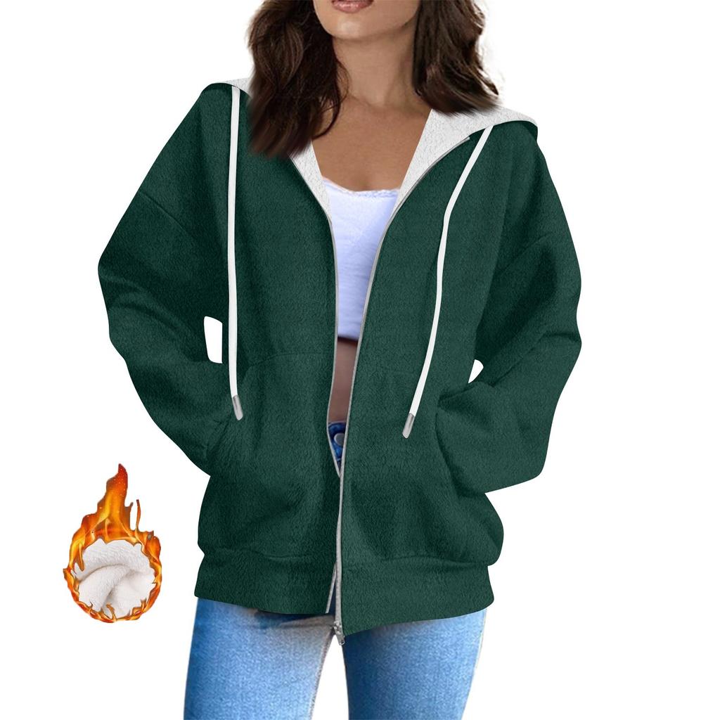 Women's Sweatshirt Sports Flannel Sweatshirt Long Sleeve Top Casual Hoodies Sweatshirt