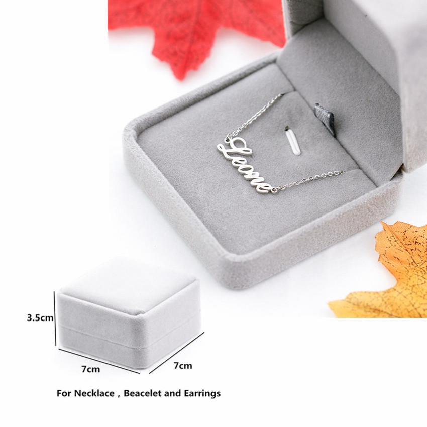 Цепочка с надписью «Curb Box», персонализированное ожерелье с именем в форме сердца, женские ювелирные изделия из нержавеющей стали, цепочка с табличкой, кулон, колье, подарок для лучшей подруги