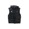 Li Ning CBA Series Solid Color Casual Sports Zipper Stand Collar Down Vest Men Vest Black AMRT043-1