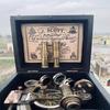 Латунный секстант-компас с деревянным футляром Идеальный навигационный инструмент для моряков Коллекционеров J Scott London-Латунный секстант Подарок 12,7 см