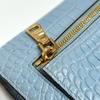[Pre-Owned] Blue Leather Clutch - Very Good #F2D4SN