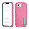 For iPhone 16e Case Case Kickstand Phone Cover PC + Silicone + EVA 3-in-1 Design