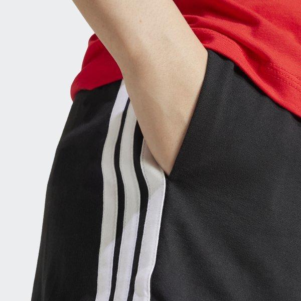 adidas Женские шорты Essential 3S с высокой посадкой из мягкого хлопка