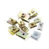 150 Pcs Mixed Size Metal U-Type Auto Bumper Leaf Board Fastener Clip Gasket Set