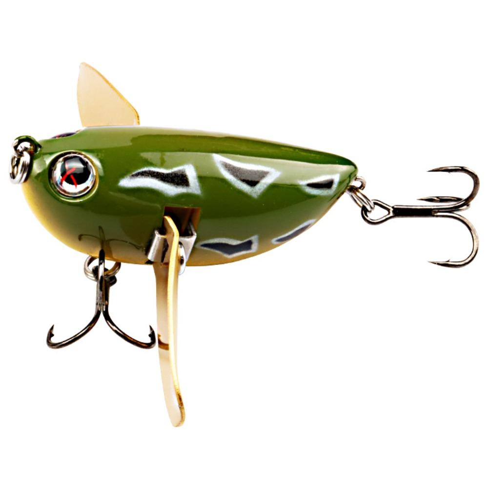 with Two Metal Spoon Bee Crankbait Lure Bumblebee Fishing Lure Bee-Shaped Fishing Bait Fly Fishing