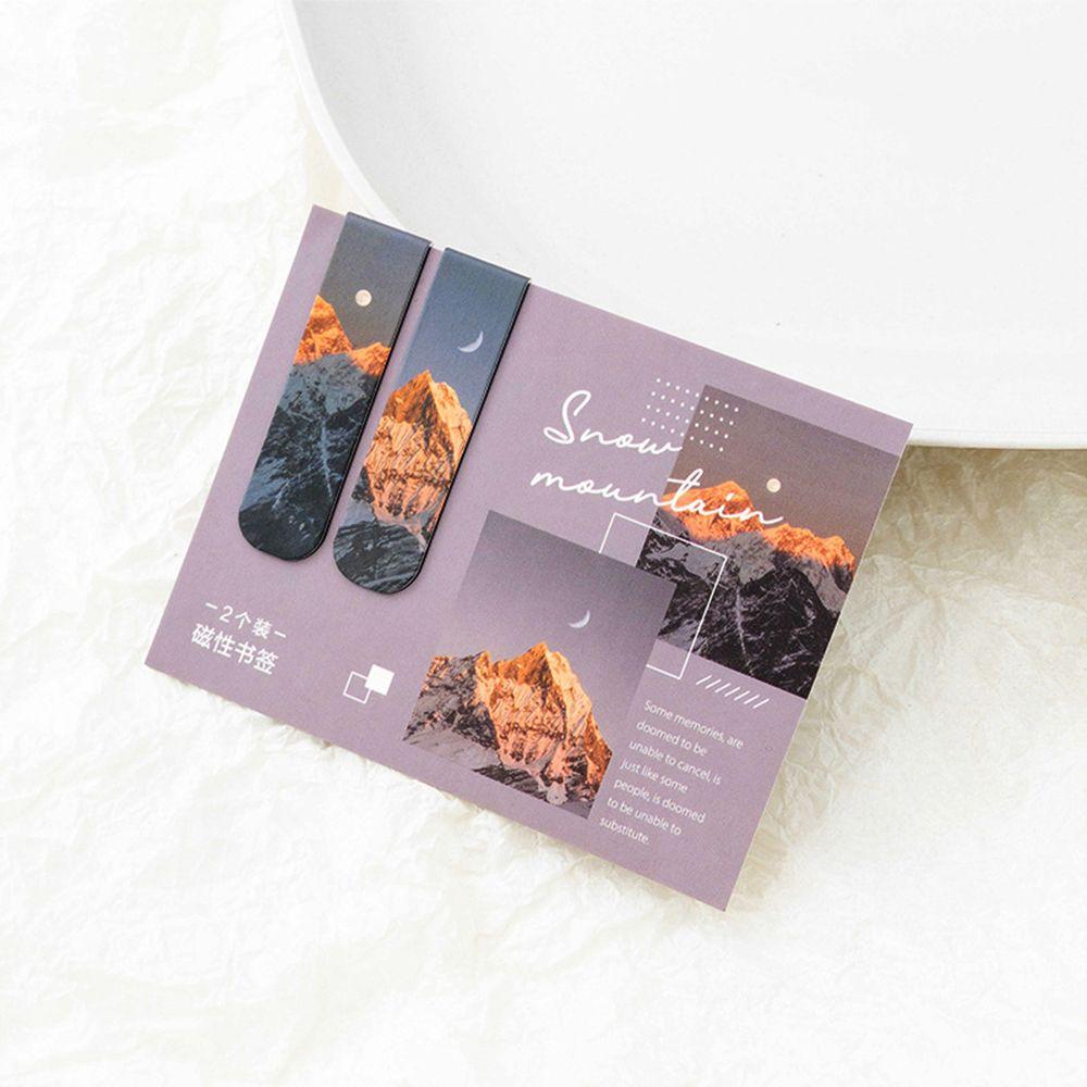 Office Nature Scenery Page Clip Stationery Magnetic Bookmarks Page Markers Magnet Book Mark