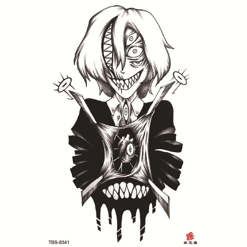 Набор маленьких водостойких тату-наклеек с тотемами и символами для предплечья